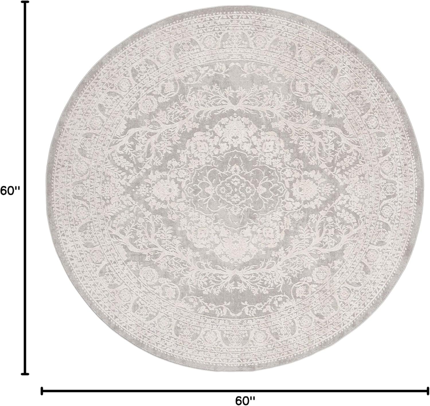 image:imageSAFAVIEH Area Rug 8x10 Reflection Collection Large Light Grey amp Cream NonShedding amp Easy Cleaning Ideal for Living Room Bedroom Dining Space RFT668GLight GreyCream