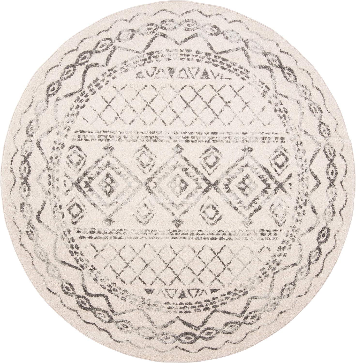 image:imageSAFAVIEH Area Rug 8x10 Tulum Collection Large Ivory amp Black Moroccan Boho Distressed Design NonShedding amp Easy to Clean Ideal for Living Room Bedroom Dining Space TUL268DIvoryGrey