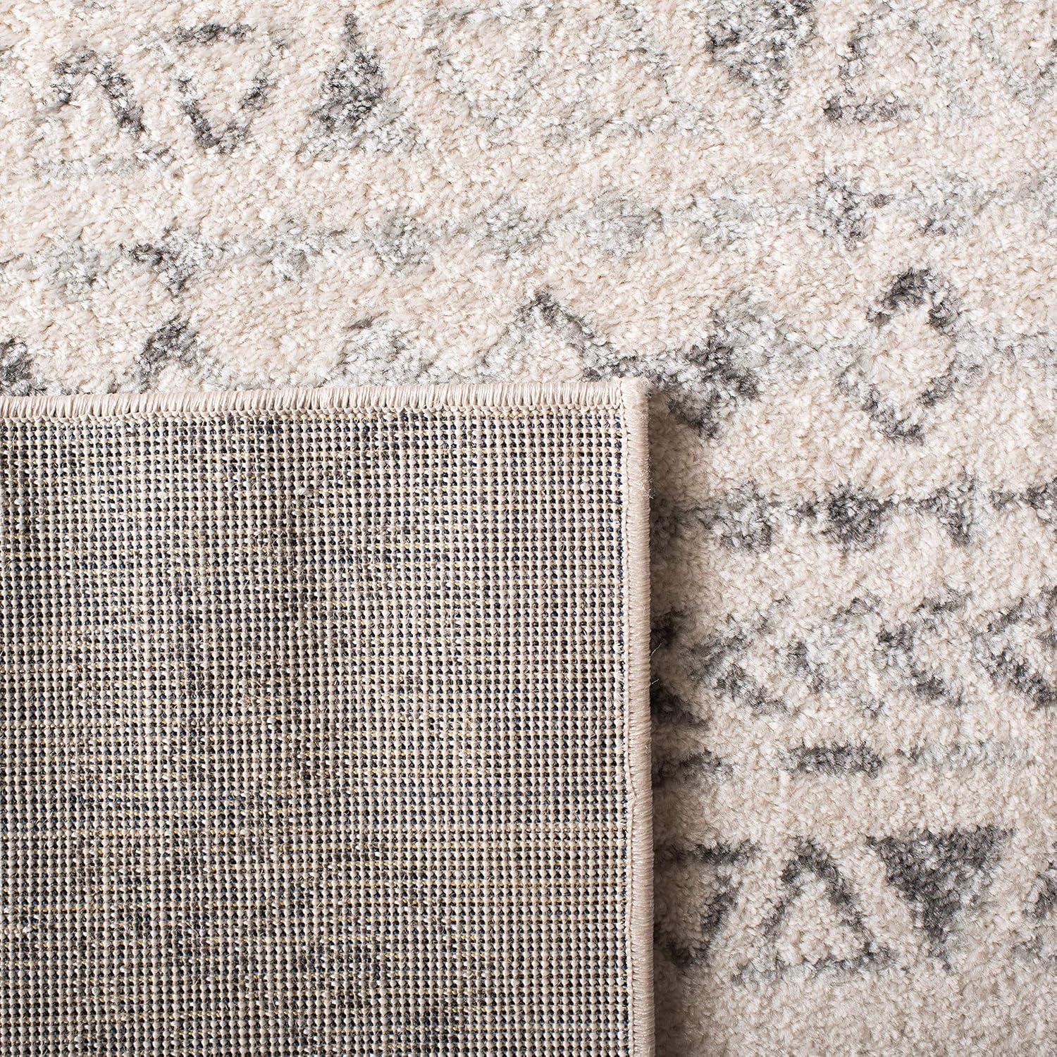 image:imageSAFAVIEH Area Rug 8x10 Tulum Collection Large Ivory amp Black Moroccan Boho Distressed Design NonShedding amp Easy to Clean Ideal for Living Room Bedroom Dining Space TUL268DIvoryGrey