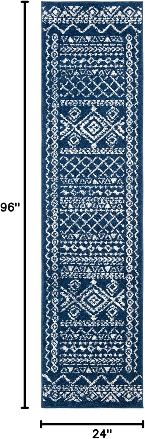 image:imageSAFAVIEH Area Rug 8x10 Tulum Collection Large Ivory amp Black Moroccan Boho Distressed Design NonShedding amp Easy to Clean Ideal for Living Room Bedroom Dining Space TUL268DNavyIvory