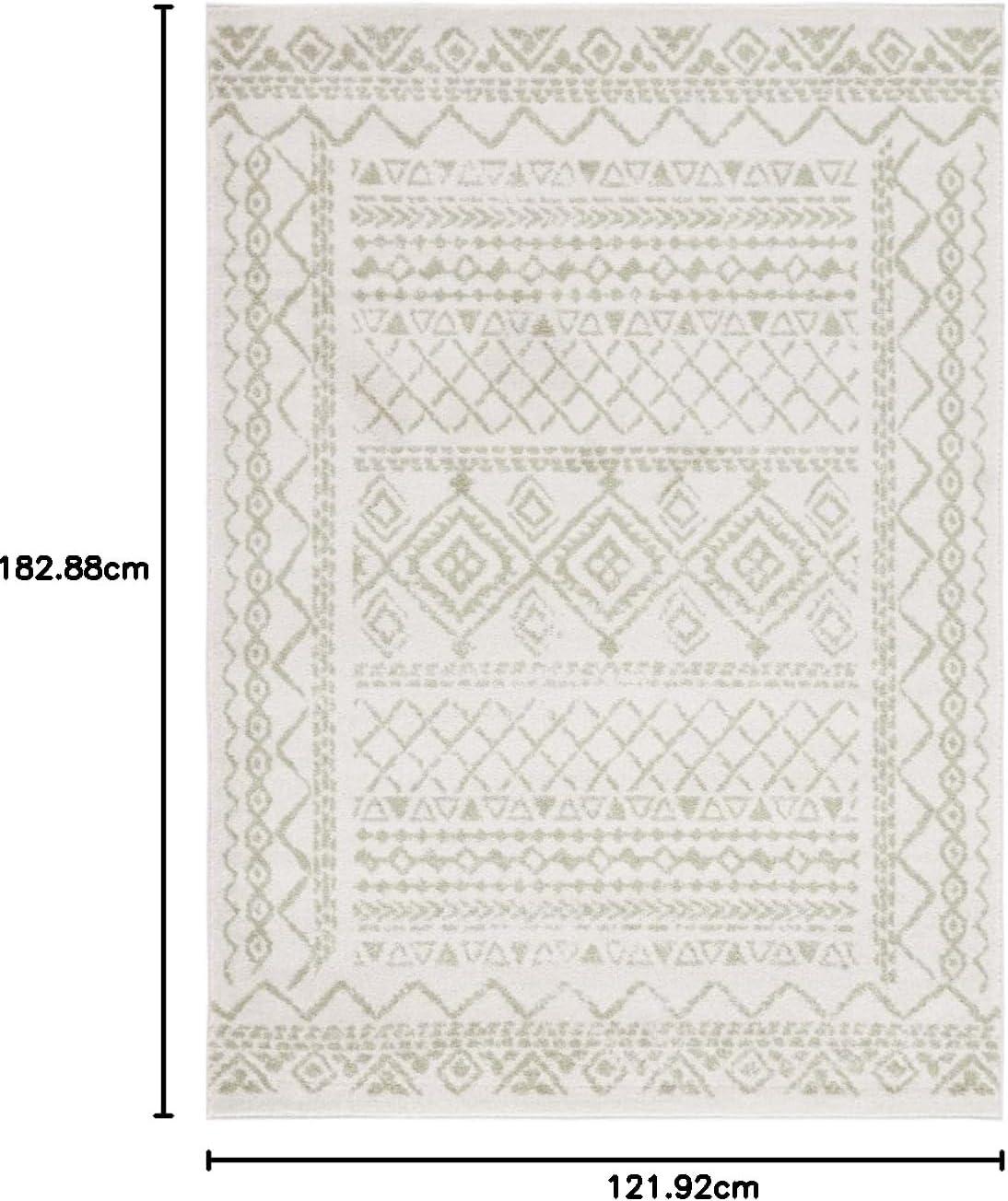 image:imageSAFAVIEH Area Rug 8x10 Tulum Collection Large Ivory amp Black Moroccan Boho Distressed Design NonShedding amp Easy to Clean Ideal for Living Room Bedroom Dining Space TUL268DIvorySage