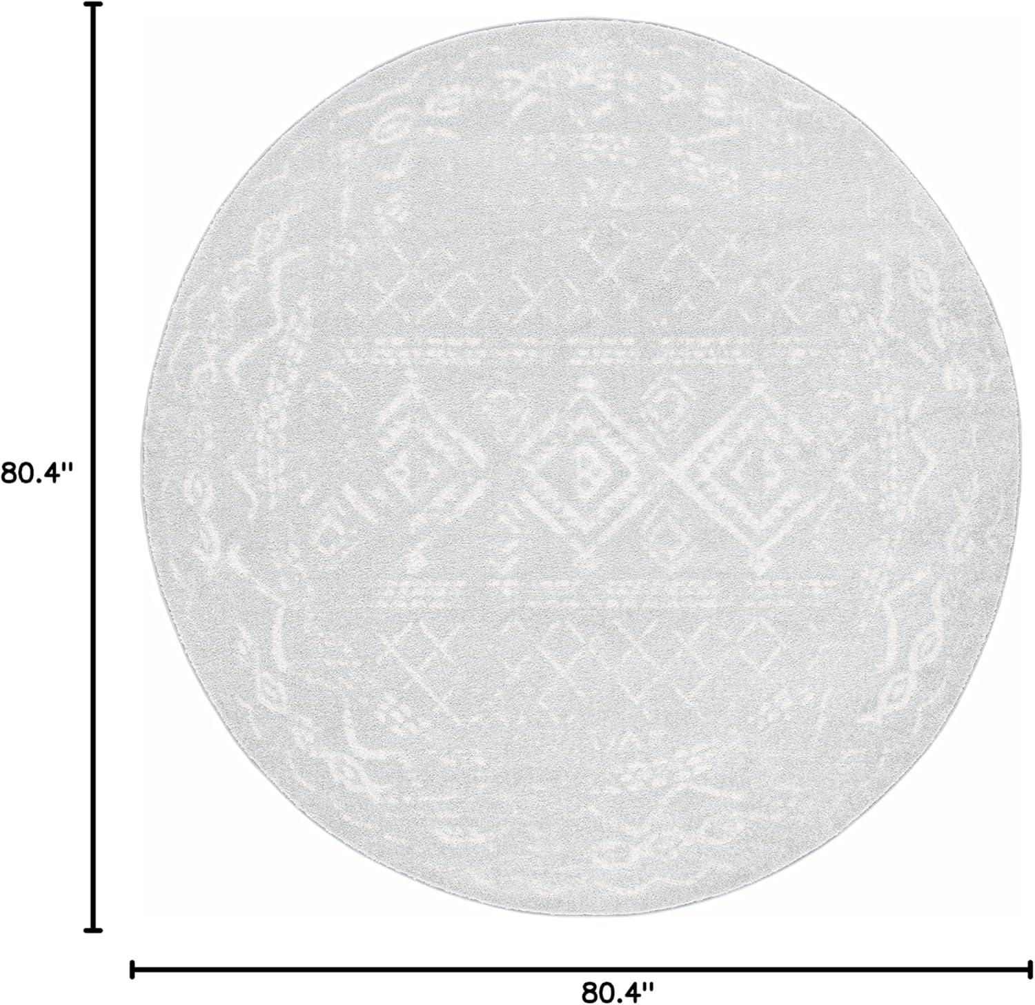 image:imageSAFAVIEH Area Rug 8x10 Tulum Collection Large Ivory amp Black Moroccan Boho Distressed Design NonShedding amp Easy to Clean Ideal for Living Room Bedroom Dining Space TUL268DLight GreyIvory