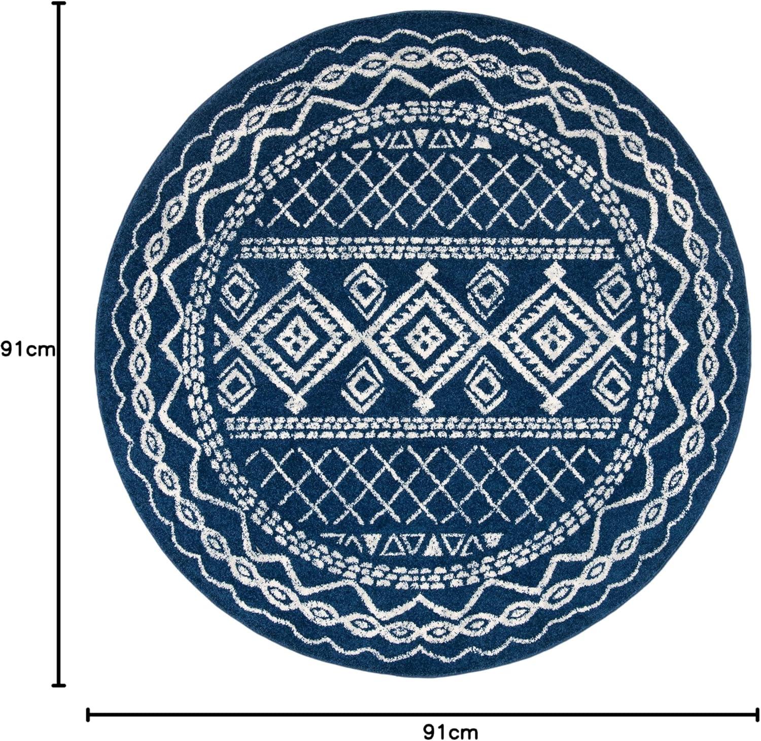 image:imageSAFAVIEH Area Rug 8x10 Tulum Collection Large Ivory amp Black Moroccan Boho Distressed Design NonShedding amp Easy to Clean Ideal for Living Room Bedroom Dining Space TUL268DNavyIvory