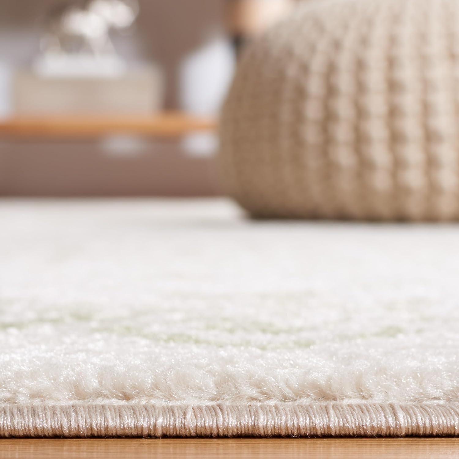 image:imageSAFAVIEH Area Rug 8x10 Tulum Collection Large Ivory amp Black Moroccan Boho Distressed Design NonShedding amp Easy to Clean Ideal for Living Room Bedroom Dining Space TUL268DIvorySage