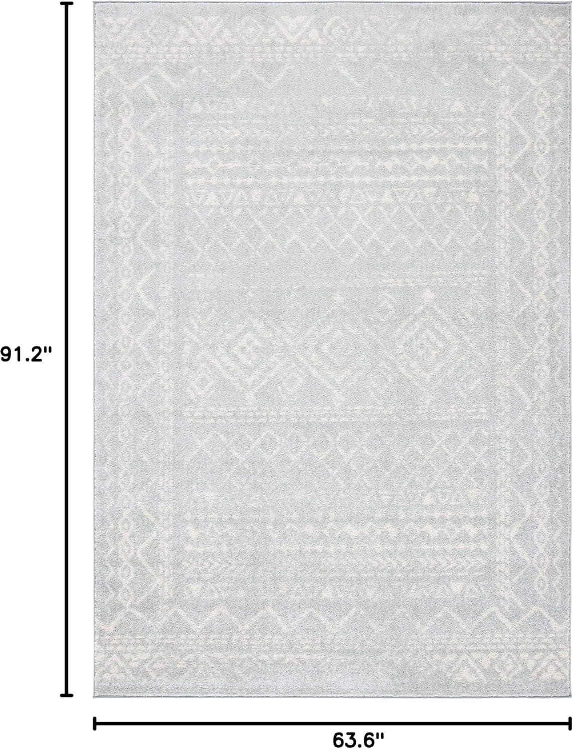 image:imageSAFAVIEH Area Rug 8x10 Tulum Collection Large Ivory amp Black Moroccan Boho Distressed Design NonShedding amp Easy to Clean Ideal for Living Room Bedroom Dining Space TUL268DLight GreyIvory