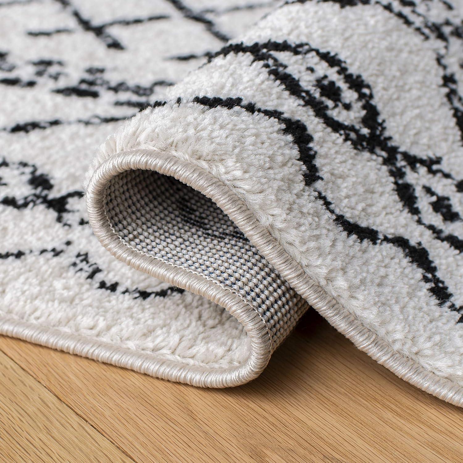 image:imageSAFAVIEH Area Rug 8x10 Tulum Collection Large Ivory amp Black Moroccan Boho Distressed Design NonShedding amp Easy to Clean Ideal for Living Room Bedroom Dining Space TUL268DIvoryBlack