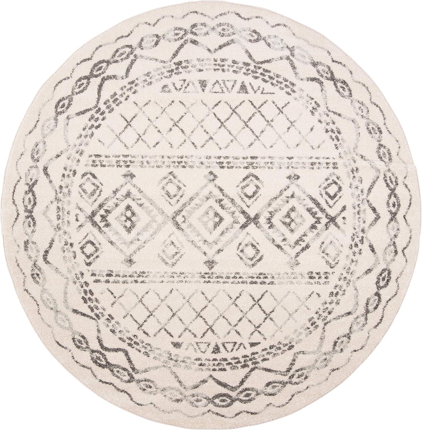 image:imageSAFAVIEH Area Rug 8x10 Tulum Collection Large Ivory amp Black Moroccan Boho Distressed Design NonShedding amp Easy to Clean Ideal for Living Room Bedroom Dining Space TUL268DIvoryGrey