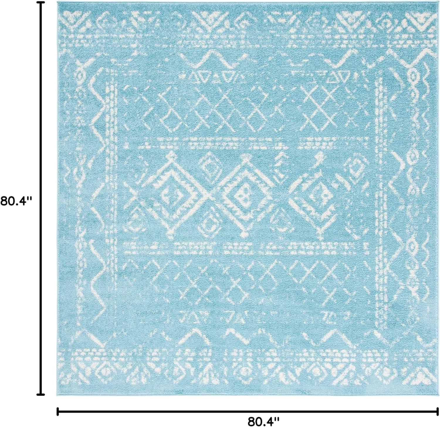 image:imageSAFAVIEH Area Rug 8x10 Tulum Collection Large Ivory amp Black Moroccan Boho Distressed Design NonShedding amp Easy to Clean Ideal for Living Room Bedroom Dining Space TUL268DTurquoiseIvory