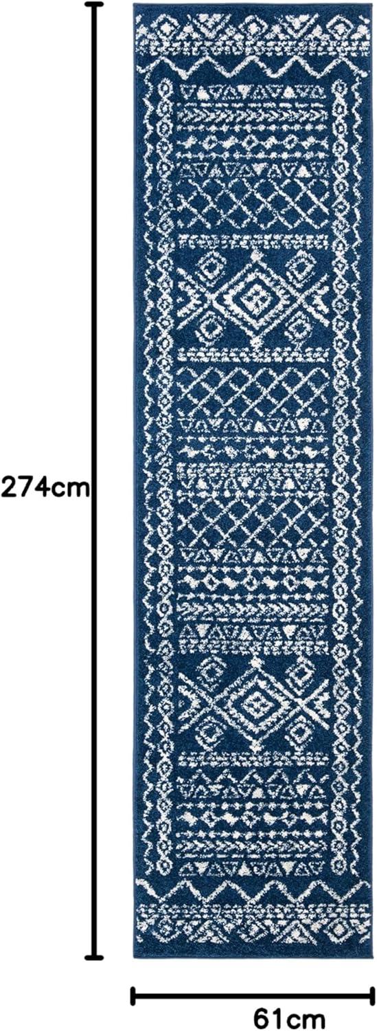 image:imageSAFAVIEH Area Rug 8x10 Tulum Collection Large Ivory amp Black Moroccan Boho Distressed Design NonShedding amp Easy to Clean Ideal for Living Room Bedroom Dining Space TUL268DNavyIvory