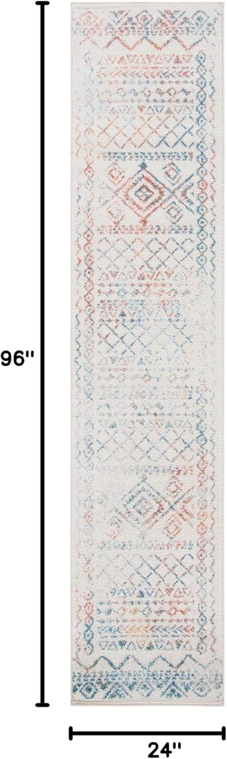 image:imageSAFAVIEH Area Rug 8x10 Tulum Collection Large Ivory amp Black Moroccan Boho Distressed Design NonShedding amp Easy to Clean Ideal for Living Room Bedroom Dining Space TUL268DIvoryTurquoise