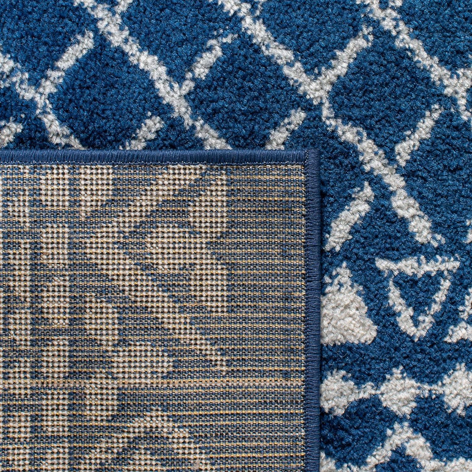 image:imageSAFAVIEH Area Rug 8x10 Tulum Collection Large Ivory amp Black Moroccan Boho Distressed Design NonShedding amp Easy to Clean Ideal for Living Room Bedroom Dining Space TUL268DNavyIvory