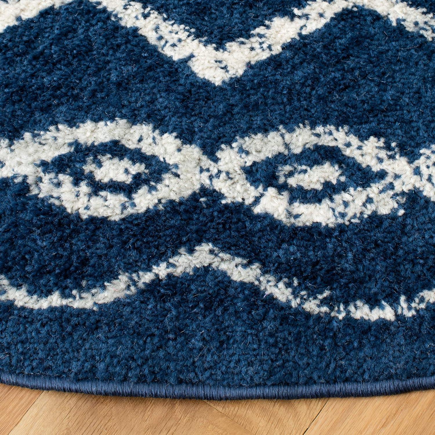 image:imageSAFAVIEH Area Rug 8x10 Tulum Collection Large Ivory amp Black Moroccan Boho Distressed Design NonShedding amp Easy to Clean Ideal for Living Room Bedroom Dining Space TUL268DNavyIvory