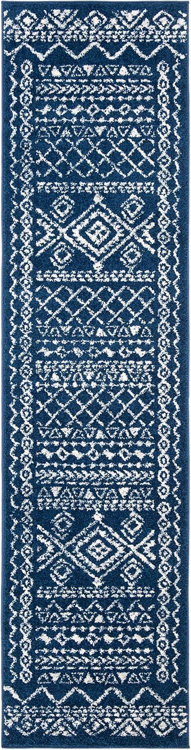 image:imageSAFAVIEH Area Rug 8x10 Tulum Collection Large Ivory amp Black Moroccan Boho Distressed Design NonShedding amp Easy to Clean Ideal for Living Room Bedroom Dining Space TUL268DNavyIvory