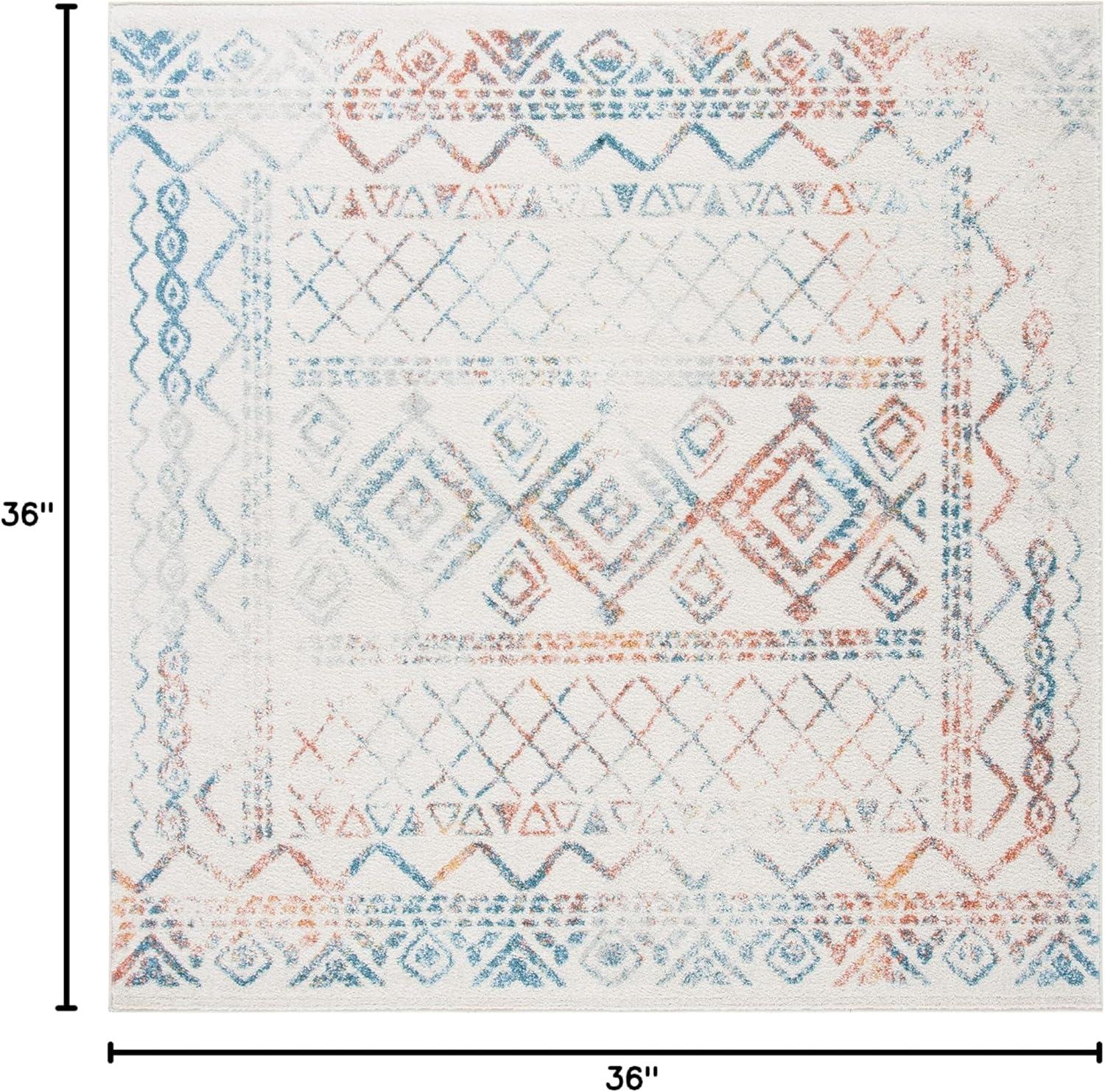 image:imageSAFAVIEH Area Rug 8x10 Tulum Collection Large Ivory amp Black Moroccan Boho Distressed Design NonShedding amp Easy to Clean Ideal for Living Room Bedroom Dining Space TUL268DIvoryTurquoise