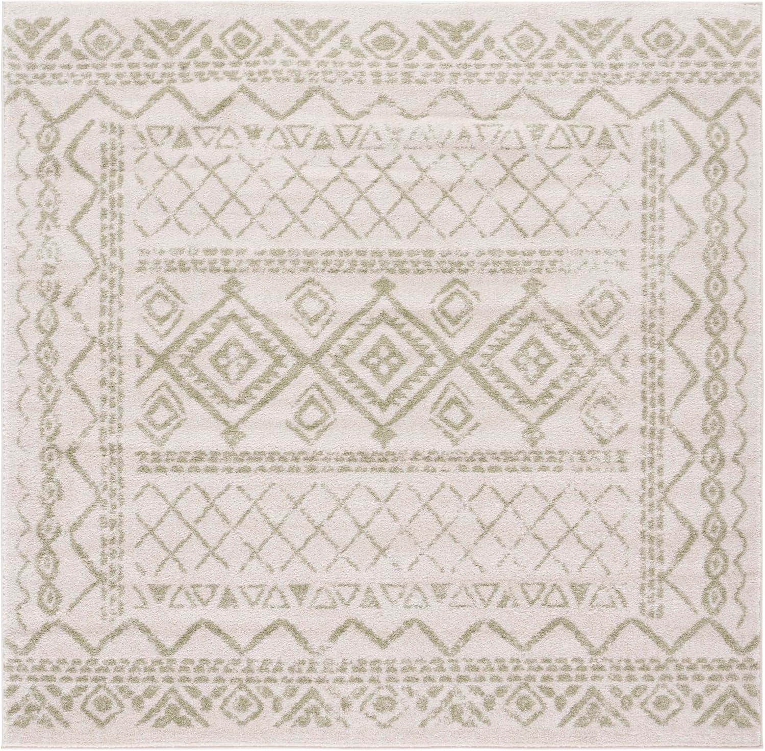 image:imageSAFAVIEH Area Rug 8x10 Tulum Collection Large Ivory amp Black Moroccan Boho Distressed Design NonShedding amp Easy to Clean Ideal for Living Room Bedroom Dining Space TUL268DIvorySage