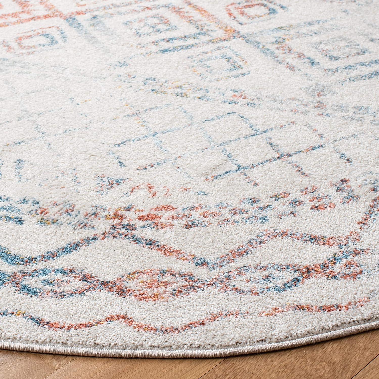 image:imageSAFAVIEH Area Rug 8x10 Tulum Collection Large Ivory amp Black Moroccan Boho Distressed Design NonShedding amp Easy to Clean Ideal for Living Room Bedroom Dining Space TUL268DIvoryTurquoise