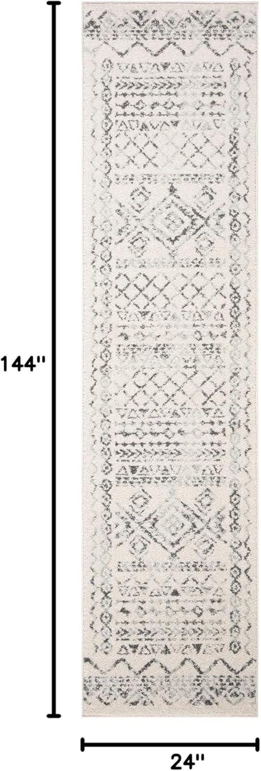 image:imageSAFAVIEH Area Rug 8x10 Tulum Collection Large Ivory amp Black Moroccan Boho Distressed Design NonShedding amp Easy to Clean Ideal for Living Room Bedroom Dining Space TUL268DIvoryGrey