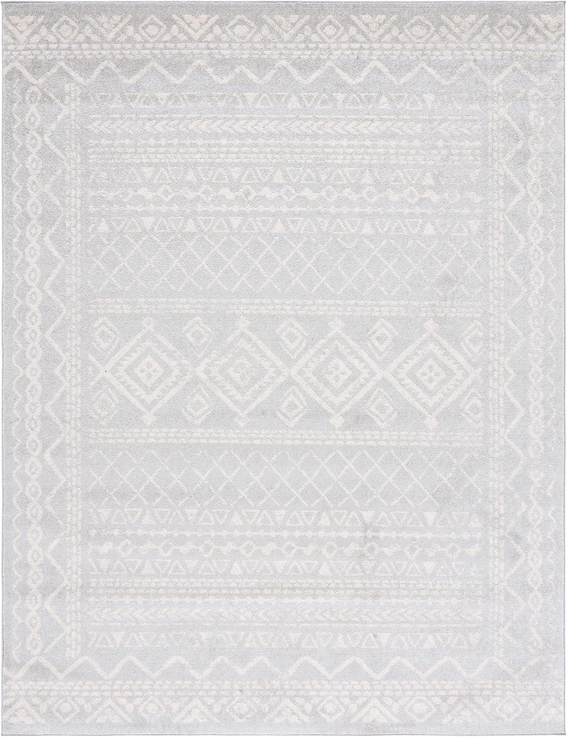 image:imageSAFAVIEH Area Rug 8x10 Tulum Collection Large Ivory amp Black Moroccan Boho Distressed Design NonShedding amp Easy to Clean Ideal for Living Room Bedroom Dining Space TUL268DLight GreyIvory