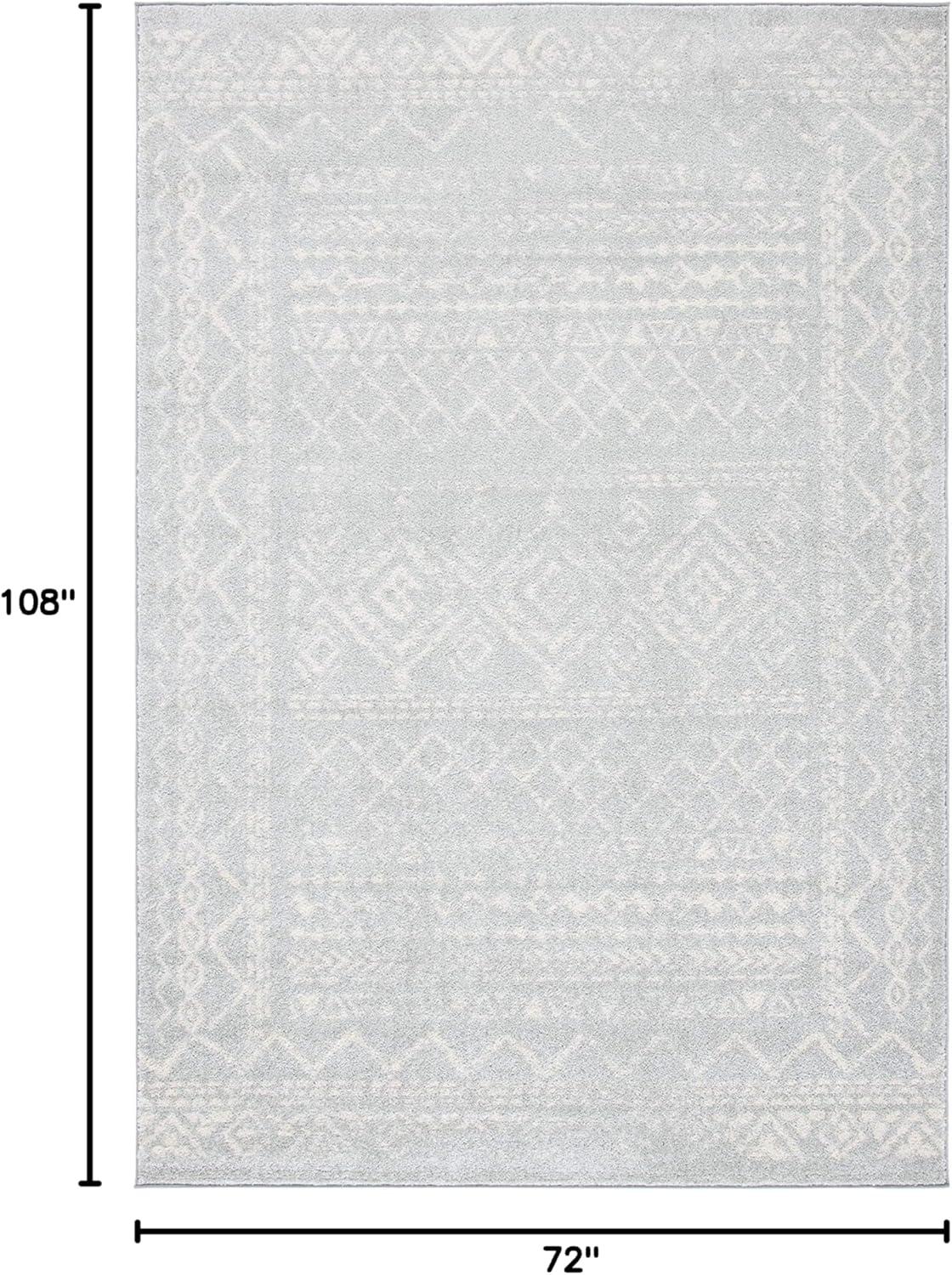 image:imageSAFAVIEH Area Rug 8x10 Tulum Collection Large Ivory amp Black Moroccan Boho Distressed Design NonShedding amp Easy to Clean Ideal for Living Room Bedroom Dining Space TUL268DLight GreyIvory
