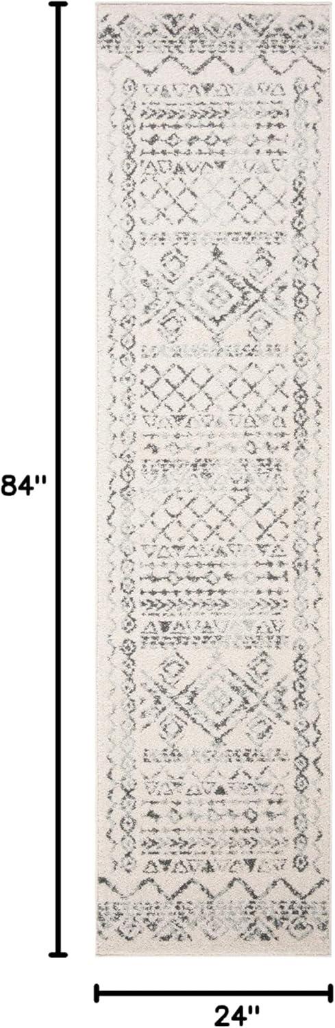 image:imageSAFAVIEH Area Rug 8x10 Tulum Collection Large Ivory amp Black Moroccan Boho Distressed Design NonShedding amp Easy to Clean Ideal for Living Room Bedroom Dining Space TUL268DIvoryGrey