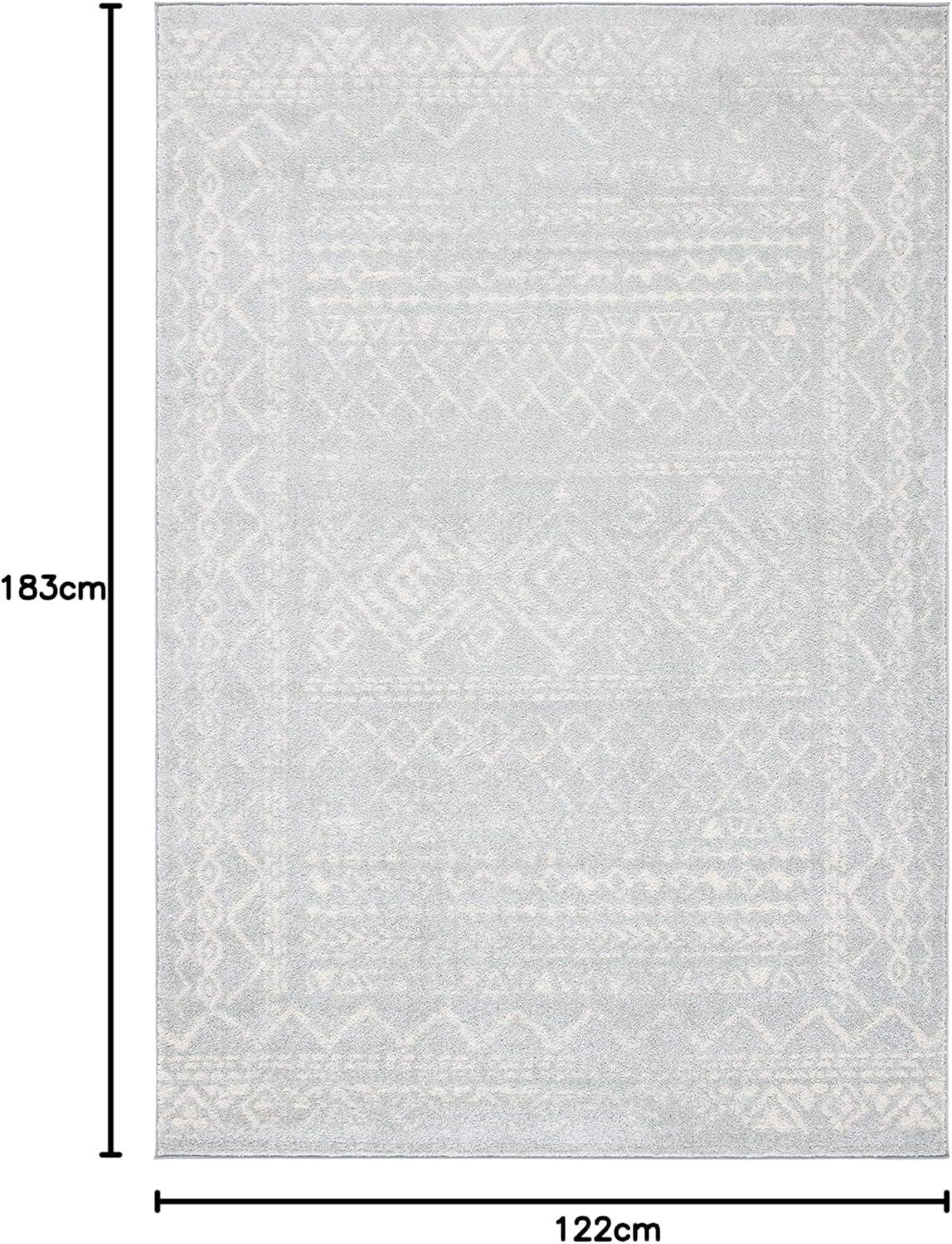 image:imageSAFAVIEH Area Rug 8x10 Tulum Collection Large Ivory amp Black Moroccan Boho Distressed Design NonShedding amp Easy to Clean Ideal for Living Room Bedroom Dining Space TUL268DLight GreyIvory