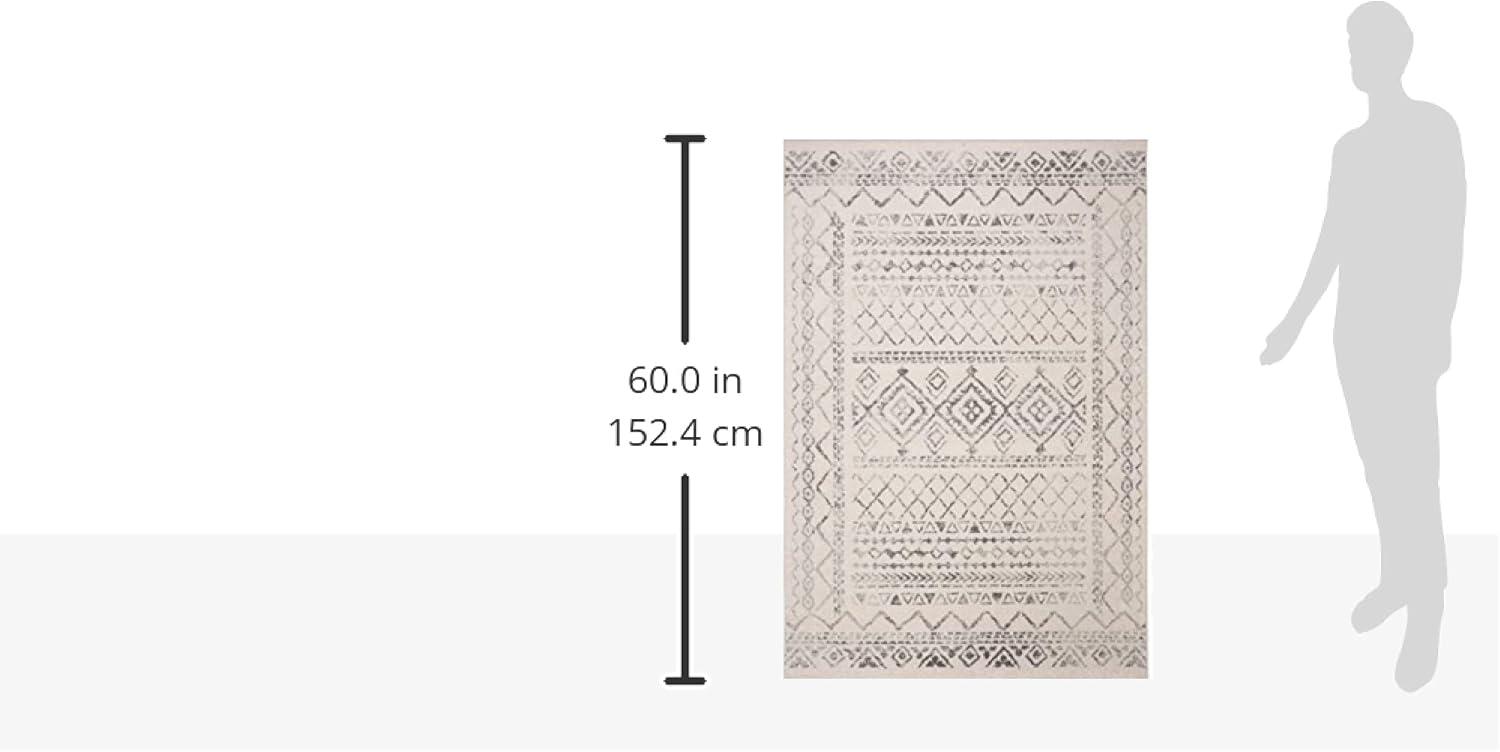 image:imageSAFAVIEH Area Rug 8x10 Tulum Collection Large Ivory amp Black Moroccan Boho Distressed Design NonShedding amp Easy to Clean Ideal for Living Room Bedroom Dining Space TUL268DIvoryGrey