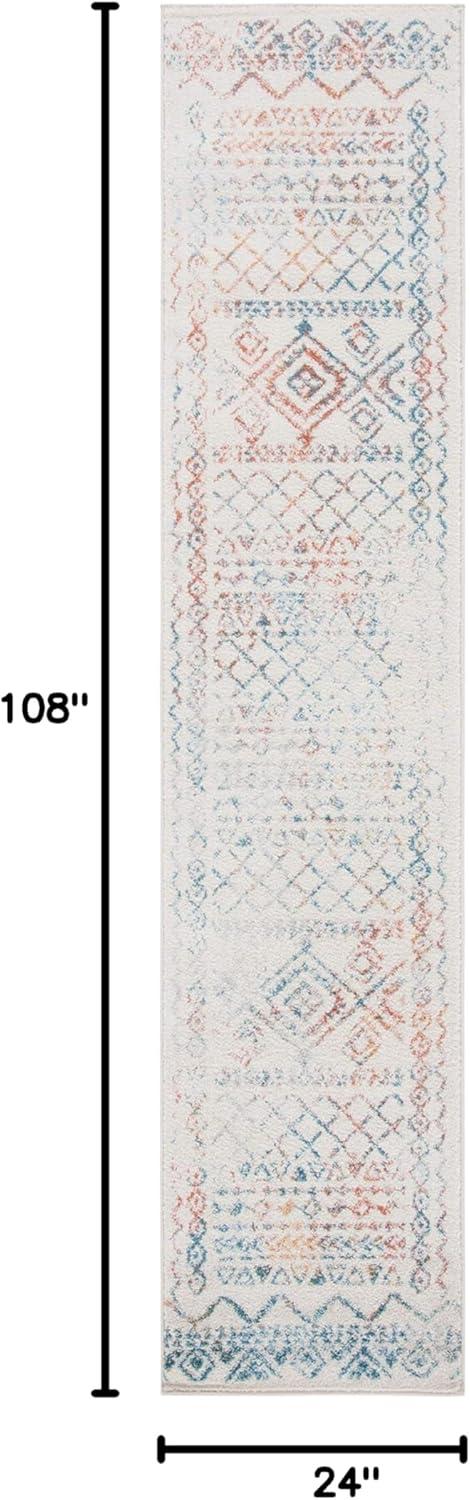 image:imageSAFAVIEH Area Rug 8x10 Tulum Collection Large Ivory amp Black Moroccan Boho Distressed Design NonShedding amp Easy to Clean Ideal for Living Room Bedroom Dining Space TUL268DIvoryTurquoise