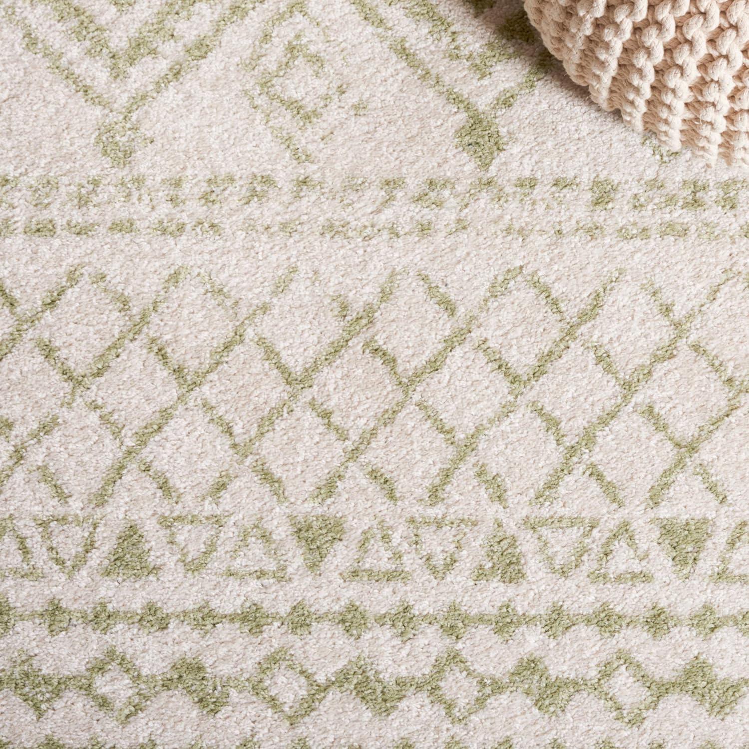 image:imageSAFAVIEH Area Rug 8x10 Tulum Collection Large Ivory amp Black Moroccan Boho Distressed Design NonShedding amp Easy to Clean Ideal for Living Room Bedroom Dining Space TUL268DIvorySage