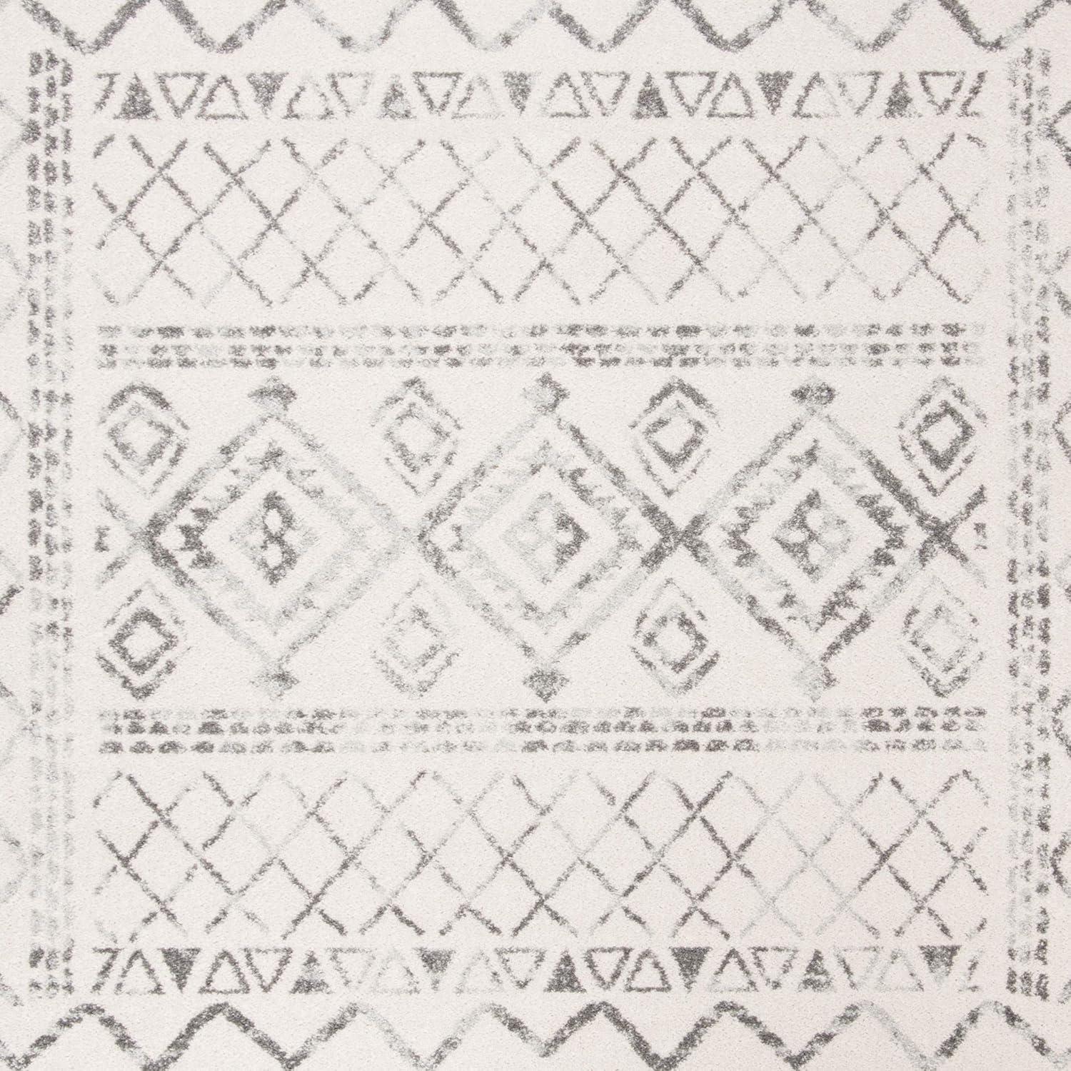image:imageSAFAVIEH Area Rug 8x10 Tulum Collection Large Ivory amp Black Moroccan Boho Distressed Design NonShedding amp Easy to Clean Ideal for Living Room Bedroom Dining Space TUL268DIvoryGrey