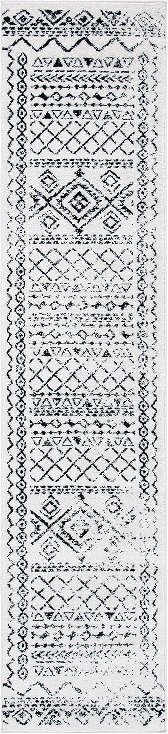 image:imageSAFAVIEH Area Rug 8x10 Tulum Collection Large Ivory amp Black Moroccan Boho Distressed Design NonShedding amp Easy to Clean Ideal for Living Room Bedroom Dining Space TUL268DIvoryBlack