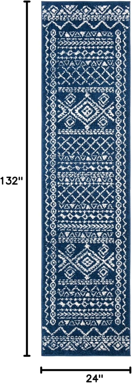 image:imageSAFAVIEH Area Rug 8x10 Tulum Collection Large Ivory amp Black Moroccan Boho Distressed Design NonShedding amp Easy to Clean Ideal for Living Room Bedroom Dining Space TUL268DNavyIvory