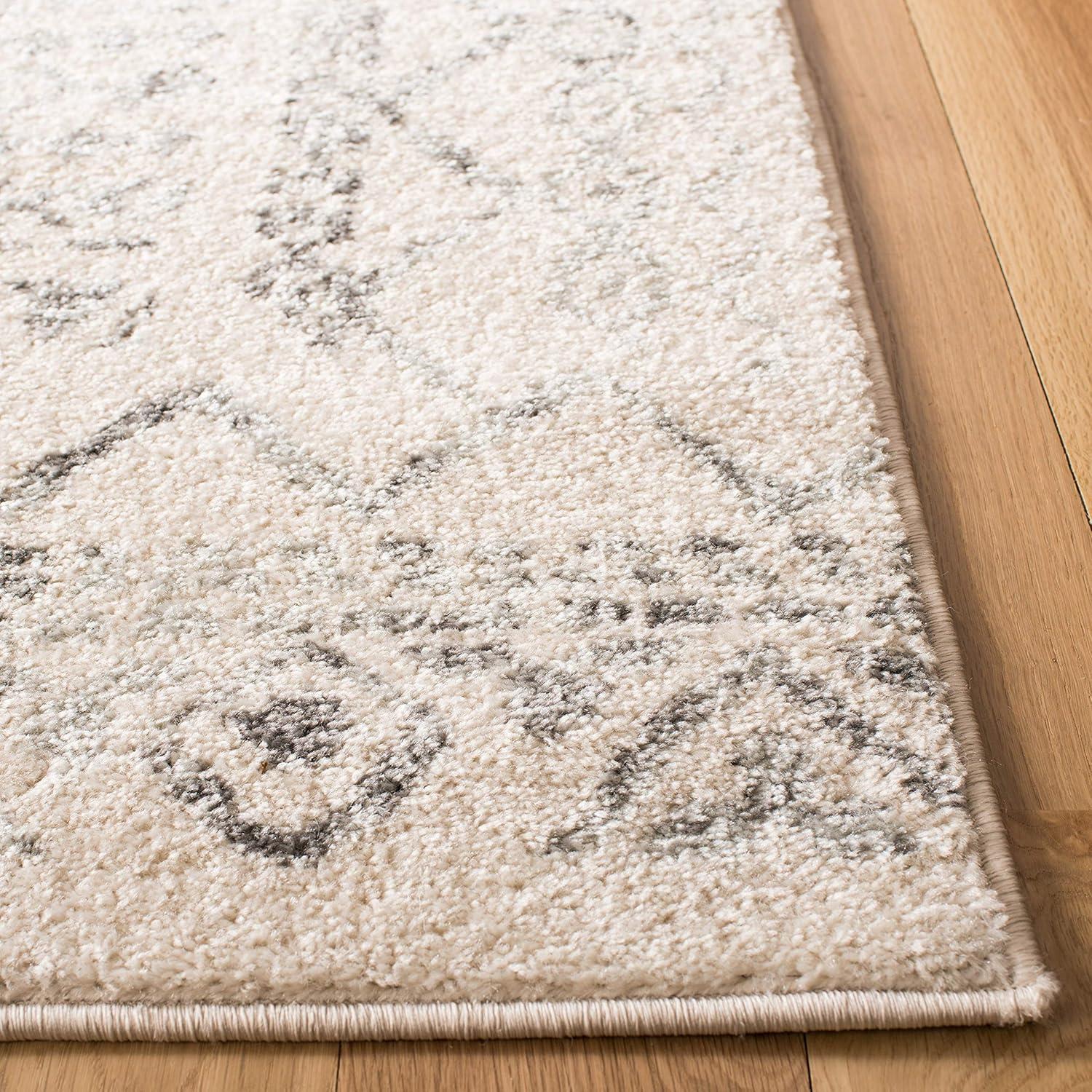 image:imageSAFAVIEH Area Rug 8x10 Tulum Collection Large Ivory amp Black Moroccan Boho Distressed Design NonShedding amp Easy to Clean Ideal for Living Room Bedroom Dining Space TUL268DIvoryGrey