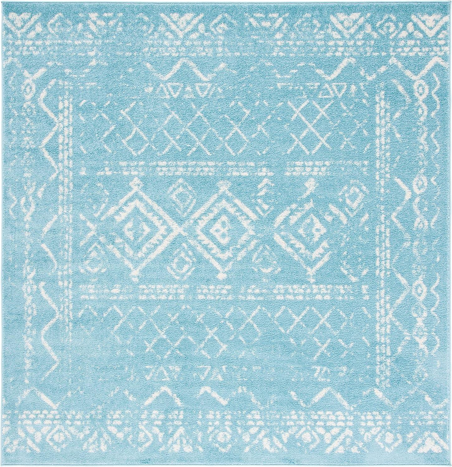 image:imageSAFAVIEH Area Rug 8x10 Tulum Collection Large Ivory amp Black Moroccan Boho Distressed Design NonShedding amp Easy to Clean Ideal for Living Room Bedroom Dining Space TUL268DTurquoiseIvory