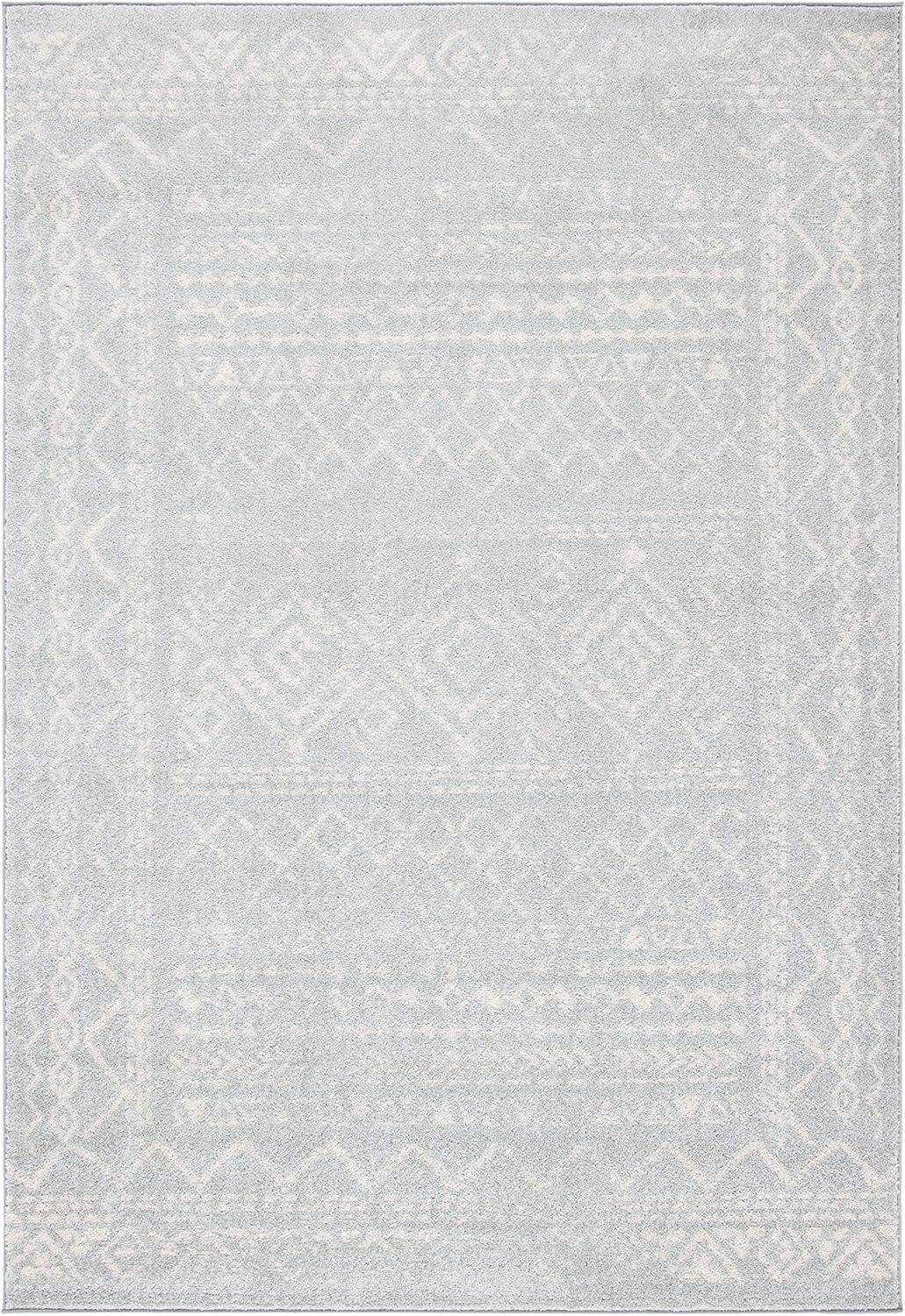 image:imageSAFAVIEH Area Rug 8x10 Tulum Collection Large Ivory amp Black Moroccan Boho Distressed Design NonShedding amp Easy to Clean Ideal for Living Room Bedroom Dining Space TUL268DLight GreyIvory