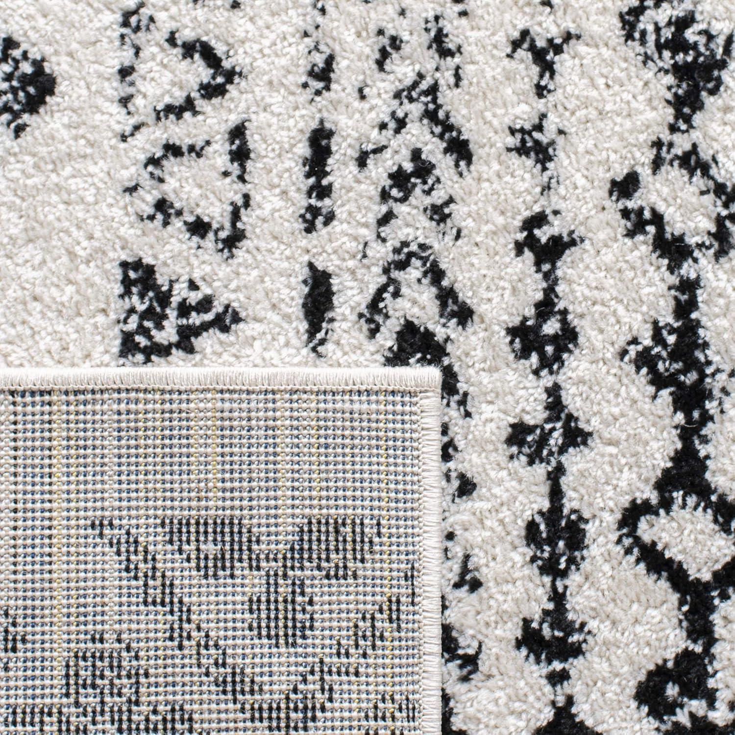 image:imageSAFAVIEH Area Rug 8x10 Tulum Collection Large Ivory amp Black Moroccan Boho Distressed Design NonShedding amp Easy to Clean Ideal for Living Room Bedroom Dining Space TUL268DIvoryBlack