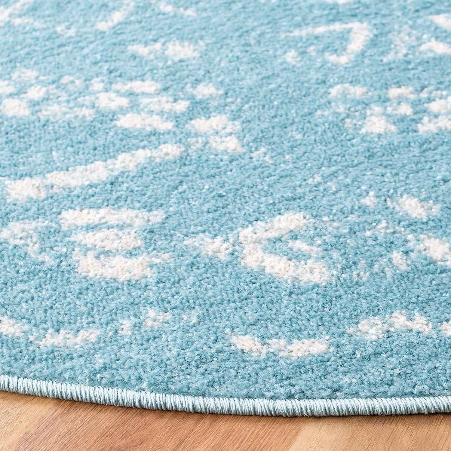 image:imageSAFAVIEH Area Rug 8x10 Tulum Collection Large Ivory amp Black Moroccan Boho Distressed Design NonShedding amp Easy to Clean Ideal for Living Room Bedroom Dining Space TUL268DTurquoiseIvory