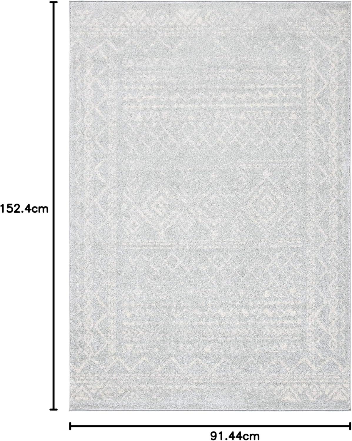 image:imageSAFAVIEH Area Rug 8x10 Tulum Collection Large Ivory amp Black Moroccan Boho Distressed Design NonShedding amp Easy to Clean Ideal for Living Room Bedroom Dining Space TUL268DLight GreyIvory