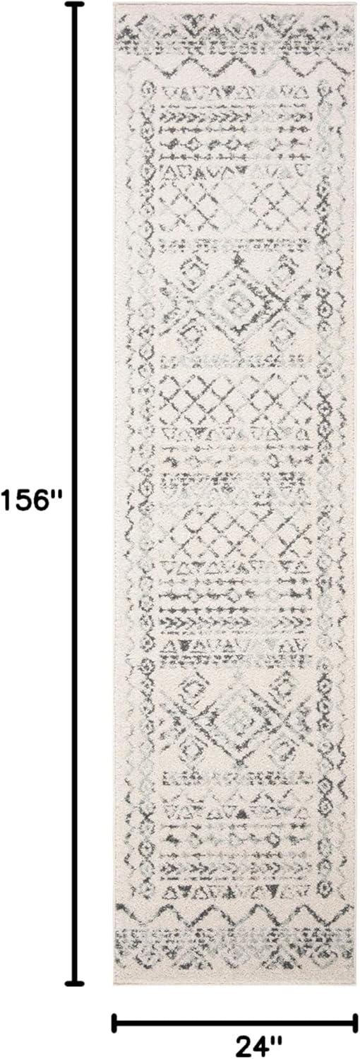 image:imageSAFAVIEH Area Rug 8x10 Tulum Collection Large Ivory amp Black Moroccan Boho Distressed Design NonShedding amp Easy to Clean Ideal for Living Room Bedroom Dining Space TUL268DIvoryGrey