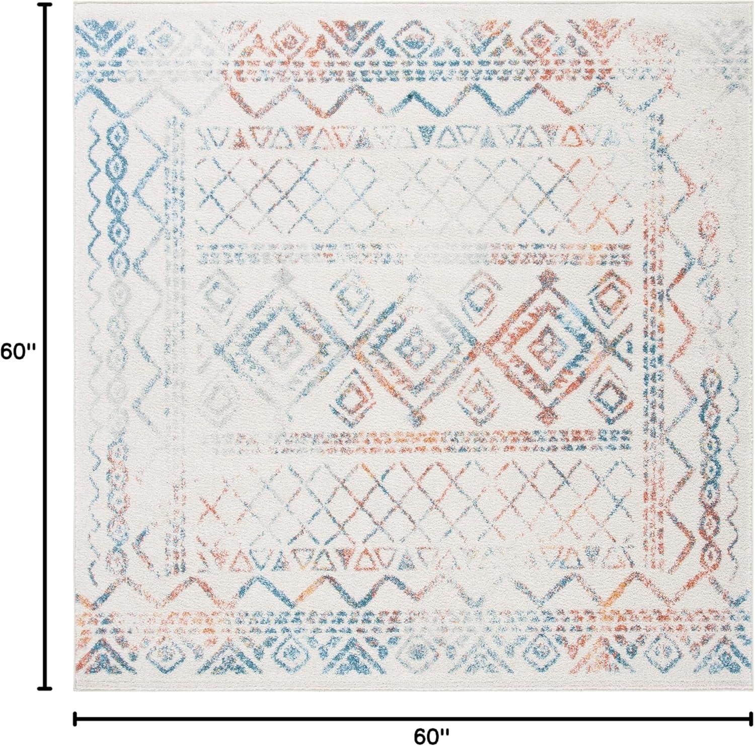 image:imageSAFAVIEH Area Rug 8x10 Tulum Collection Large Ivory amp Black Moroccan Boho Distressed Design NonShedding amp Easy to Clean Ideal for Living Room Bedroom Dining Space TUL268DIvoryTurquoise