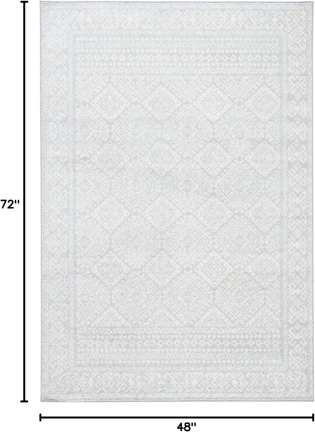 image:imageSAFAVIEH Area Rug 8x10 Tulum Collection Large Ivory amp Grey Moroccan Boho Distressed Design NonShedding amp Easy to Clean Ideal for Living Room Bedroom Dining Space TUL264ALight GreyIvory