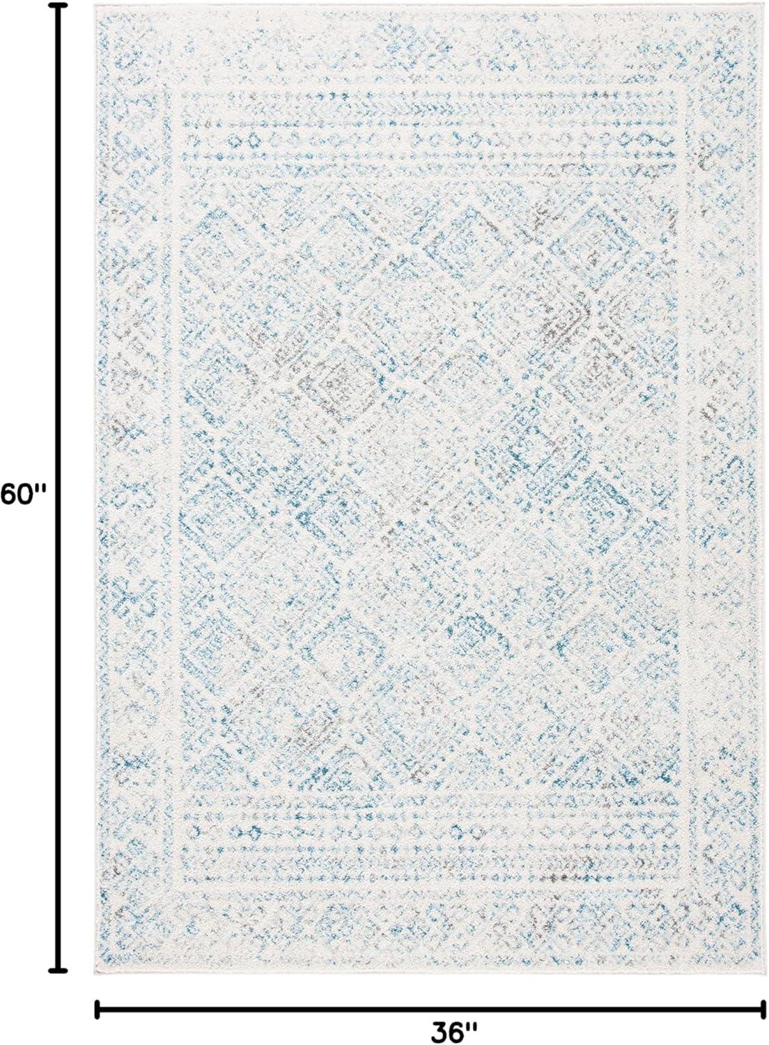 image:imageSAFAVIEH Area Rug 8x10 Tulum Collection Large Ivory amp Grey Moroccan Boho Distressed Design NonShedding amp Easy to Clean Ideal for Living Room Bedroom Dining Space TUL264AIvoryTurquoise