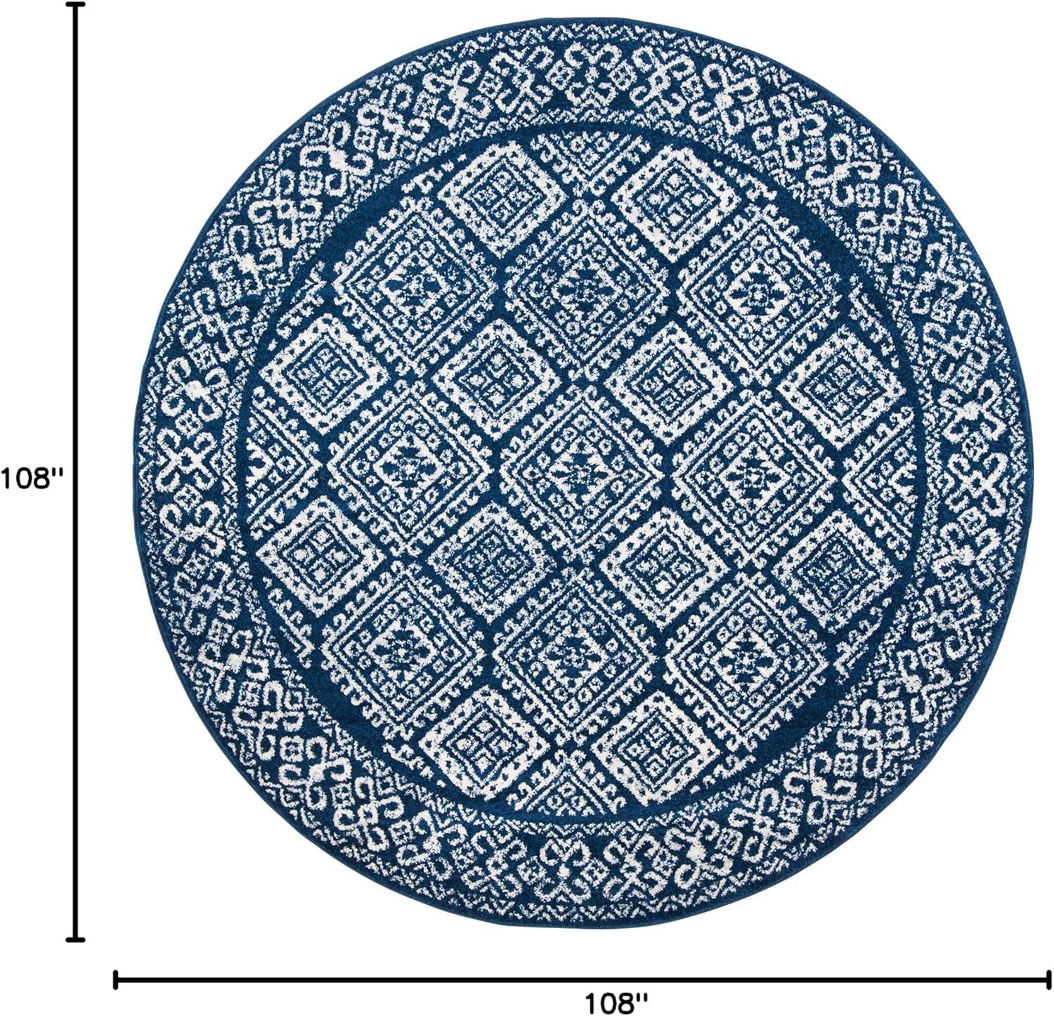 image:imageSAFAVIEH Area Rug 8x10 Tulum Collection Large Ivory amp Grey Moroccan Boho Distressed Design NonShedding amp Easy to Clean Ideal for Living Room Bedroom Dining Space TUL264ANavyIvory