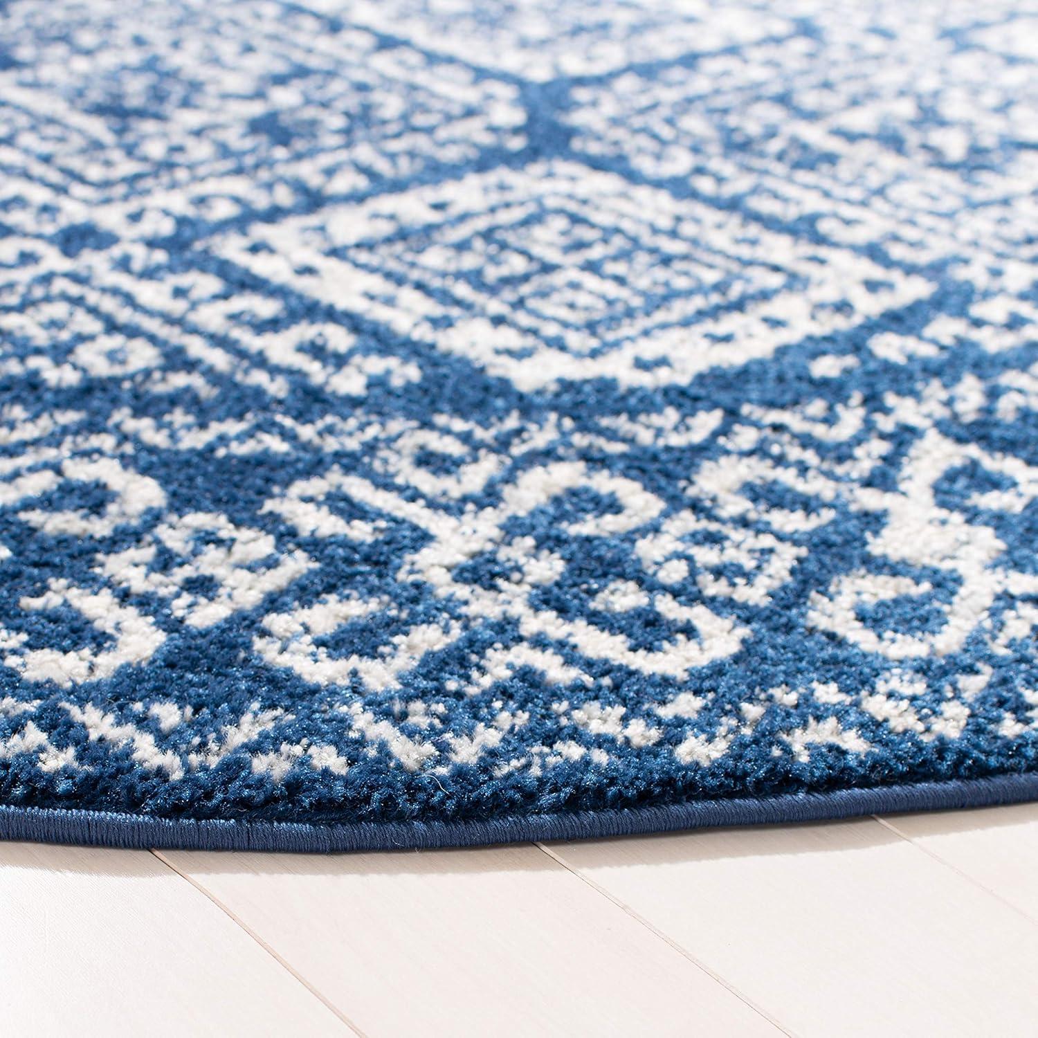 image:imageSAFAVIEH Area Rug 8x10 Tulum Collection Large Ivory amp Grey Moroccan Boho Distressed Design NonShedding amp Easy to Clean Ideal for Living Room Bedroom Dining Space TUL264ANavyIvory