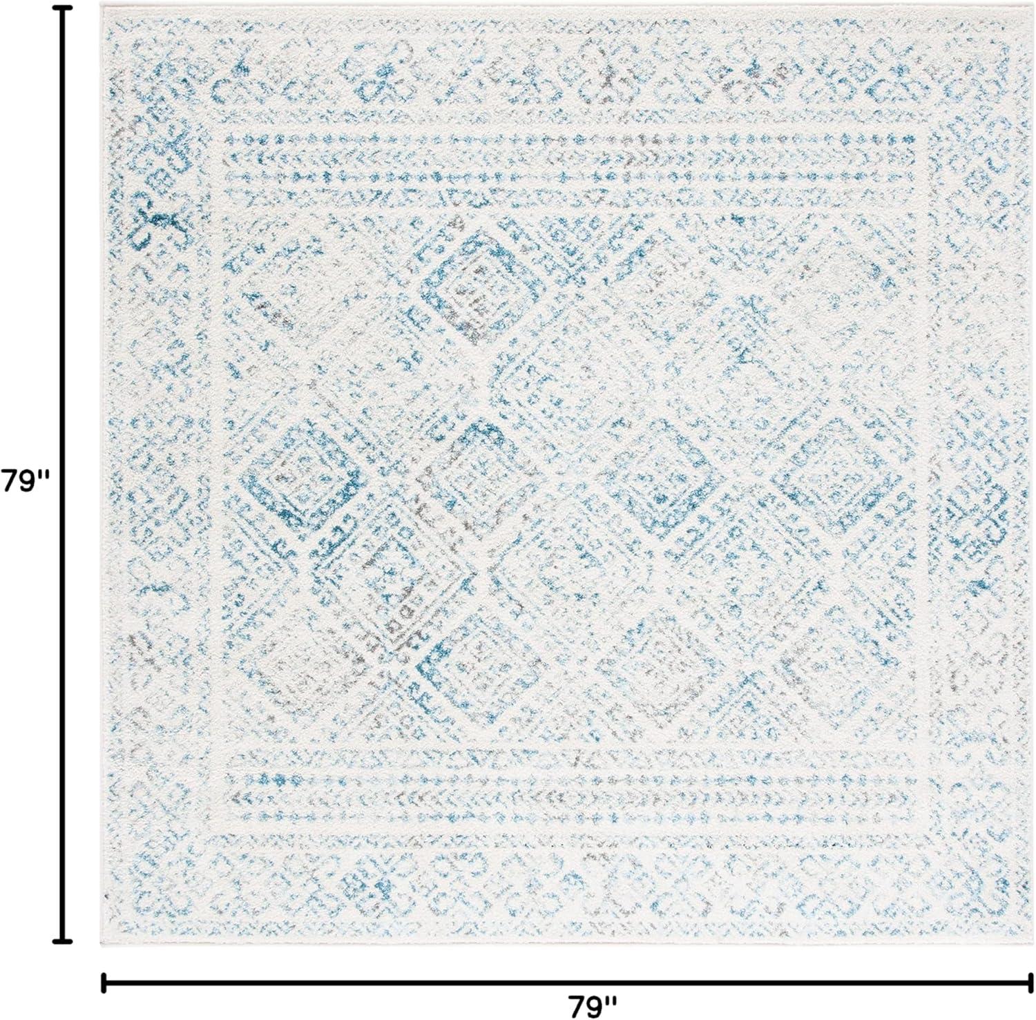 image:imageSAFAVIEH Area Rug 8x10 Tulum Collection Large Ivory amp Grey Moroccan Boho Distressed Design NonShedding amp Easy to Clean Ideal for Living Room Bedroom Dining Space TUL264AIvoryTurquoise