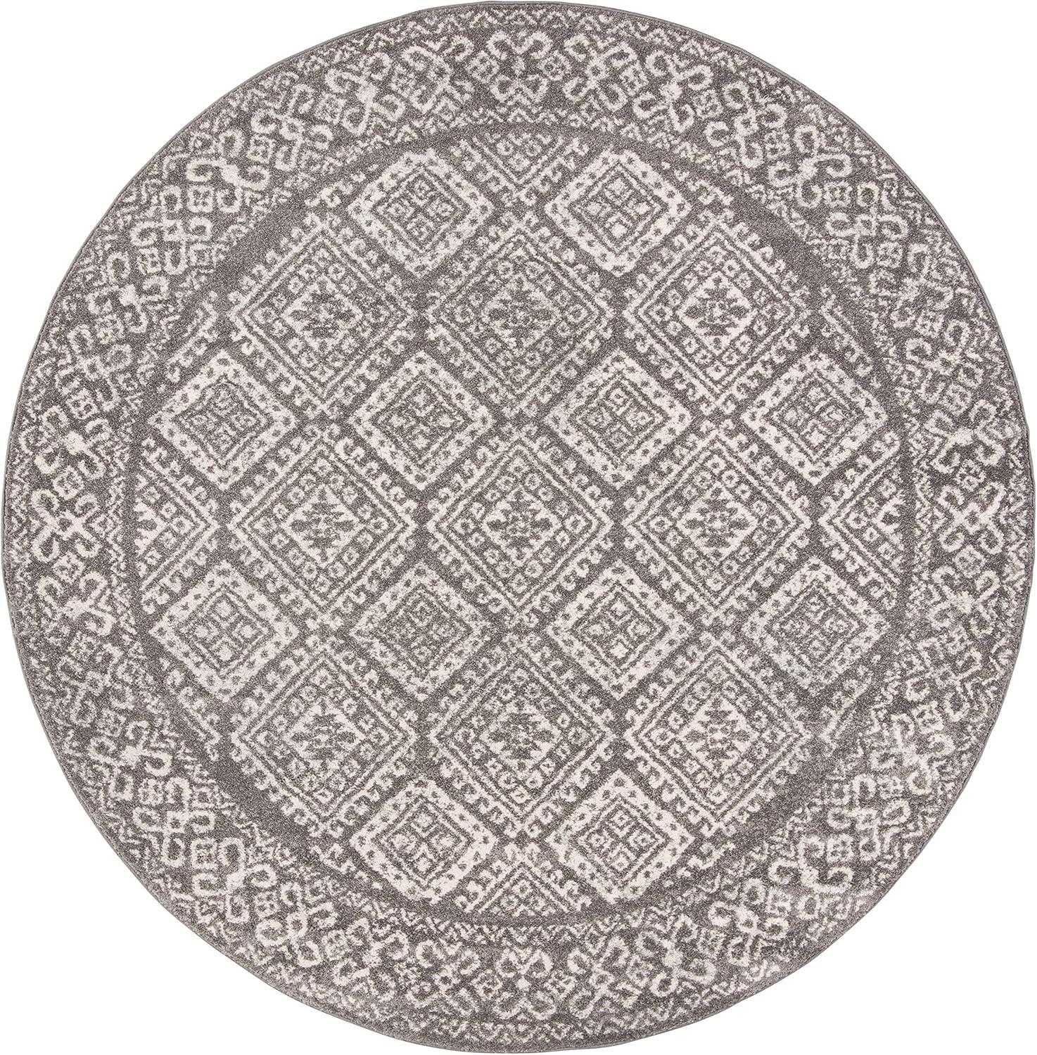 image:imageSAFAVIEH Area Rug 8x10 Tulum Collection Large Ivory amp Grey Moroccan Boho Distressed Design NonShedding amp Easy to Clean Ideal for Living Room Bedroom Dining Space TUL264ADark GreyIvory