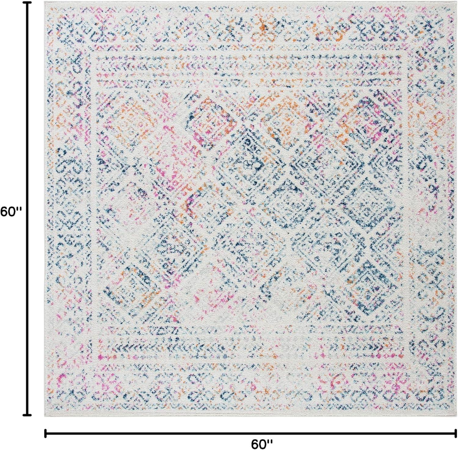 image:imageSAFAVIEH Area Rug 8x10 Tulum Collection Large Ivory amp Grey Moroccan Boho Distressed Design NonShedding amp Easy to Clean Ideal for Living Room Bedroom Dining Space TUL264AIvoryDark Blue