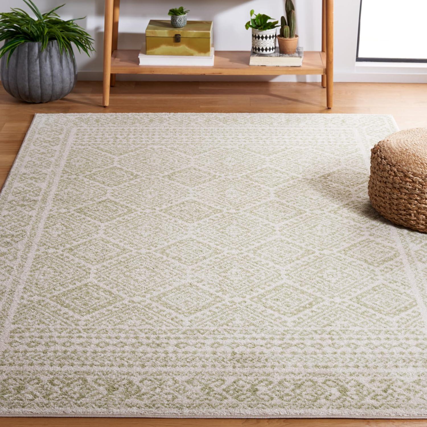 image:imageSAFAVIEH Area Rug 8x10 Tulum Collection Large Ivory amp Grey Moroccan Boho Distressed Design NonShedding amp Easy to Clean Ideal for Living Room Bedroom Dining Space TUL264AIvorySage