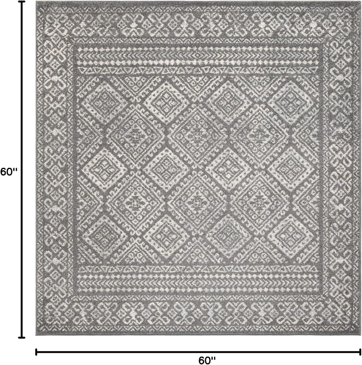 image:imageSAFAVIEH Area Rug 8x10 Tulum Collection Large Ivory amp Grey Moroccan Boho Distressed Design NonShedding amp Easy to Clean Ideal for Living Room Bedroom Dining Space TUL264ADark GreyIvory