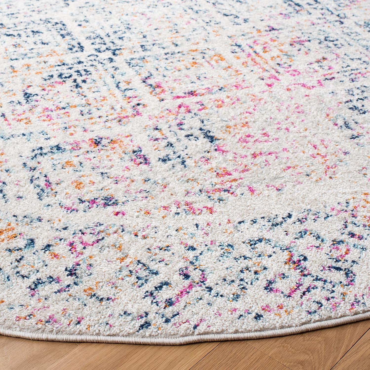 image:imageSAFAVIEH Area Rug 8x10 Tulum Collection Large Ivory amp Grey Moroccan Boho Distressed Design NonShedding amp Easy to Clean Ideal for Living Room Bedroom Dining Space TUL264AIvoryDark Blue