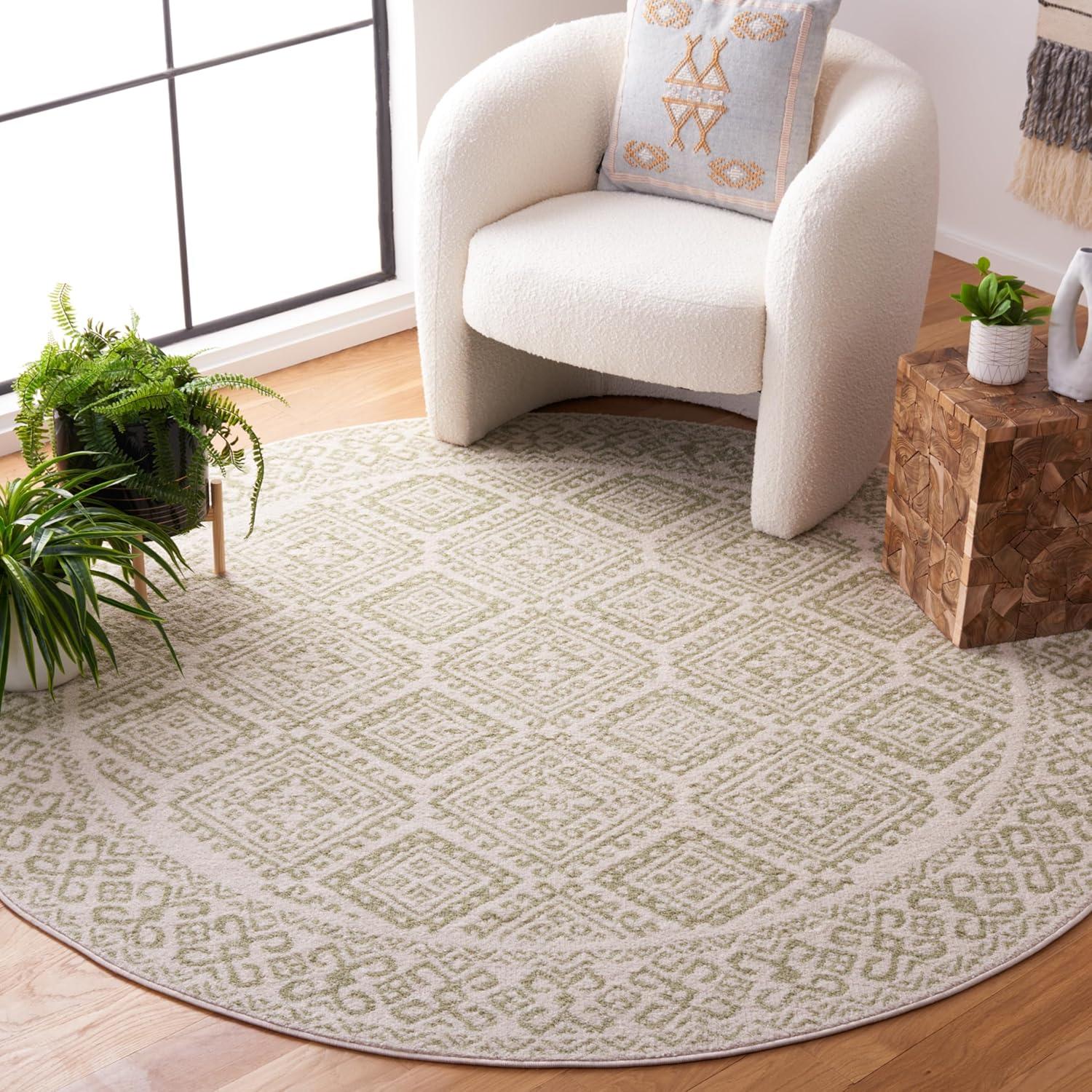 image:imageSAFAVIEH Area Rug 8x10 Tulum Collection Large Ivory amp Grey Moroccan Boho Distressed Design NonShedding amp Easy to Clean Ideal for Living Room Bedroom Dining Space TUL264AIvorySage